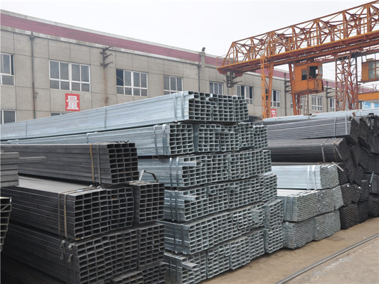ST52 ASTM A53 Square Galvanized Steel Pipes Small Diameter For Glass Curtain Wall